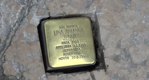 Verona: una nuova pietra d’inciampo per Lina Arianna Jenna