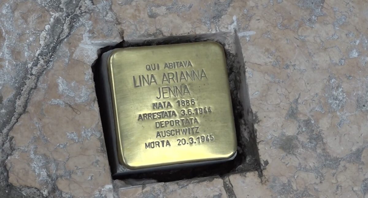 Verona: una nuova pietra d’inciampo per Lina Arianna Jenna